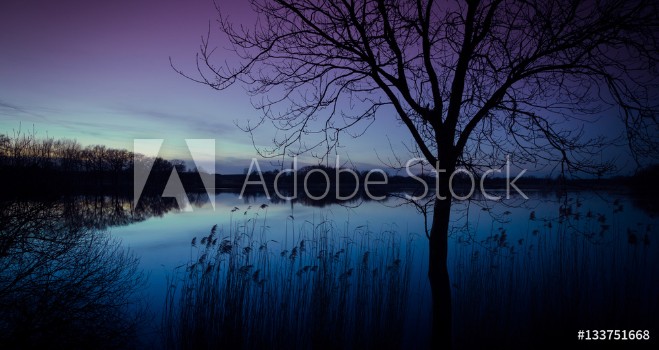 Picture of abend am see